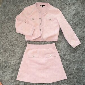 Maje Light Pink Knit Top